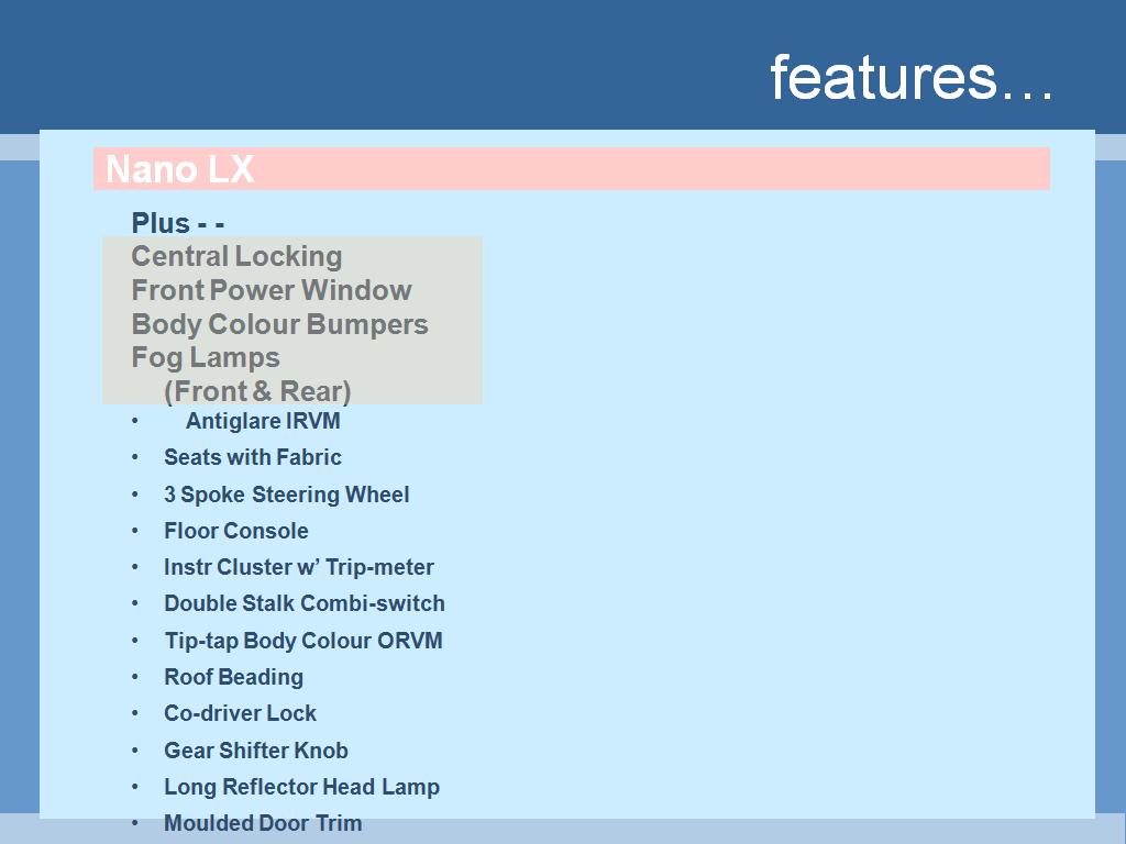 tata_nano_lx_features tata_nano_lx_features