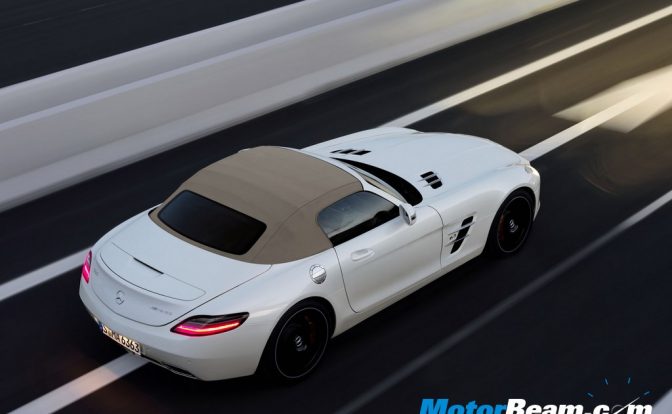 2012 Mercedes Benz SLS AMG Roadster top