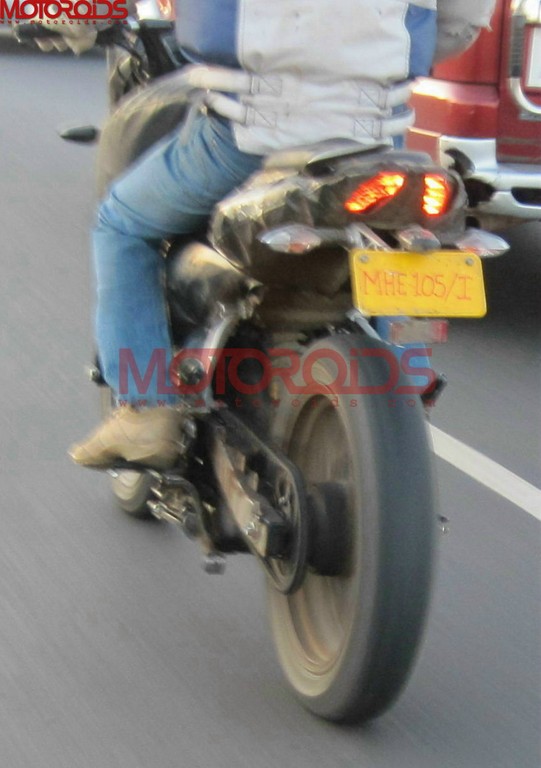 2012 Bajaj Pulsar spy shot rear