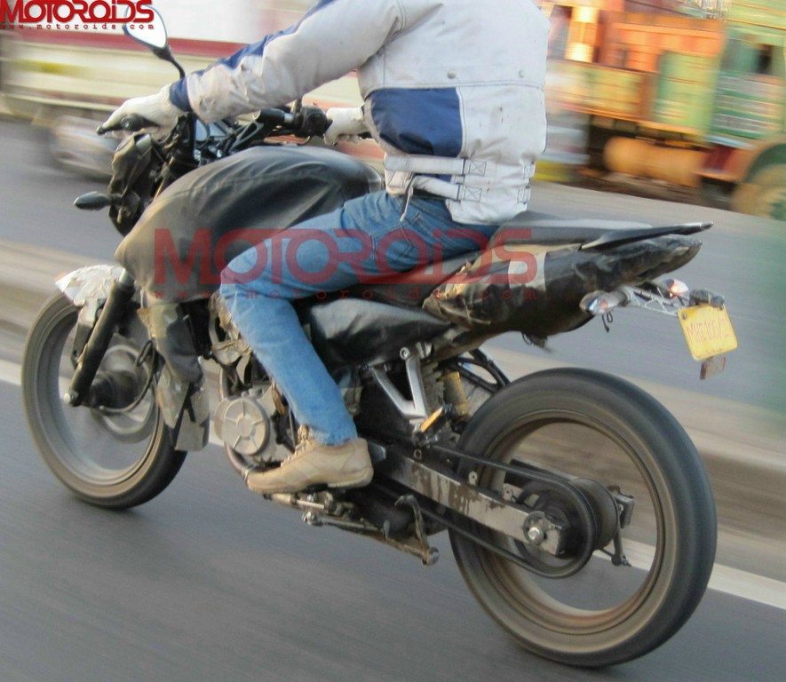 2012 Bajaj Pulsar spy shot side