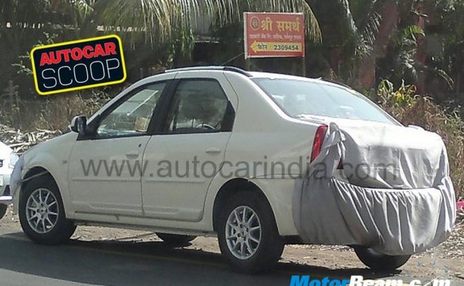 2012 Mahindra Verito spy rear