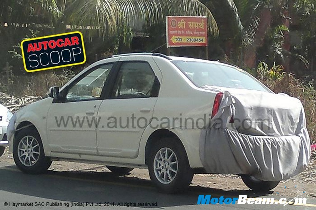 2012 Mahindra Verito spy rear
