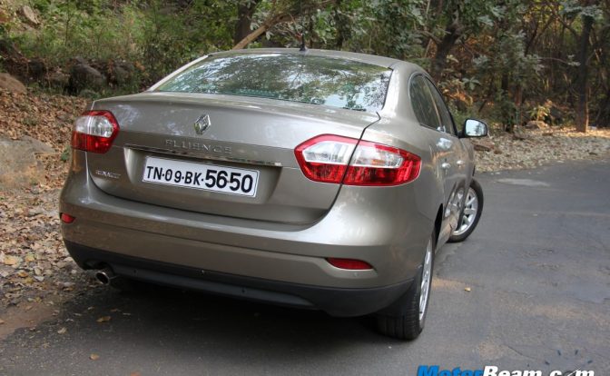 2012 Renault Fluence Rear View