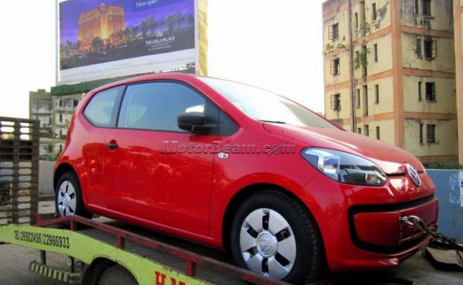 2012 Volkswagen Up Spotted India