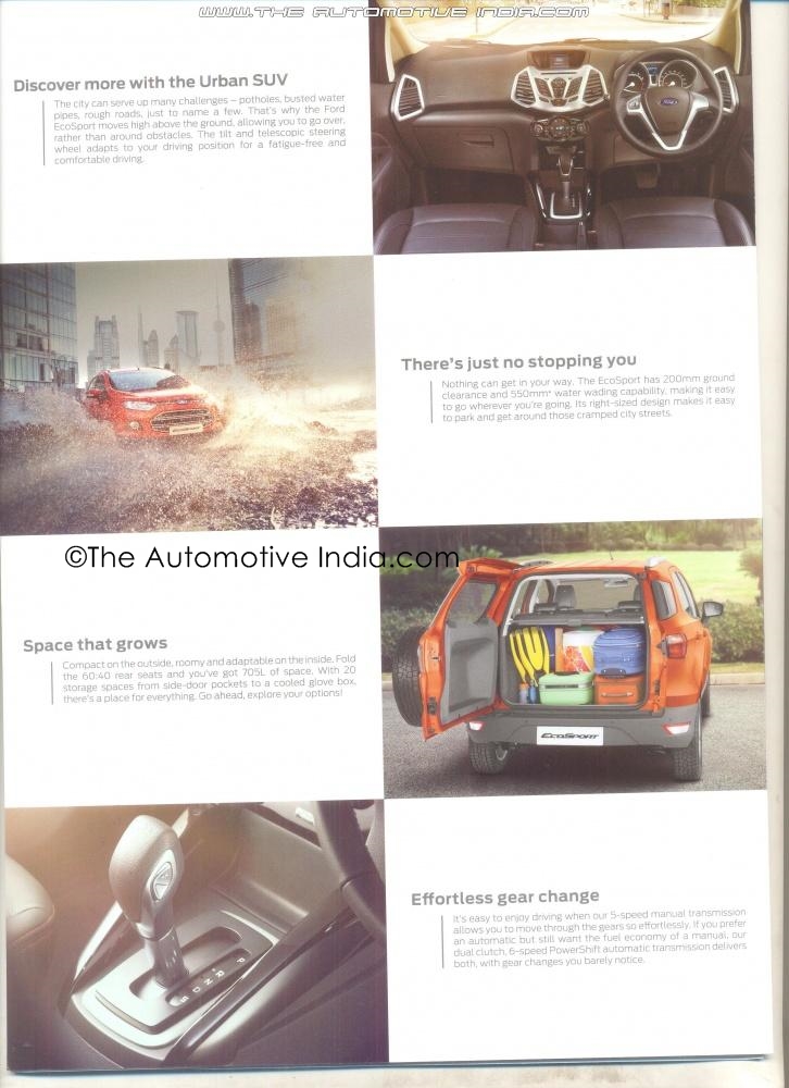2013 Ford Ecosport Brochure-Features