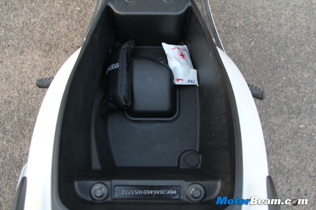 2013 TVS Wego Under Seat Storage