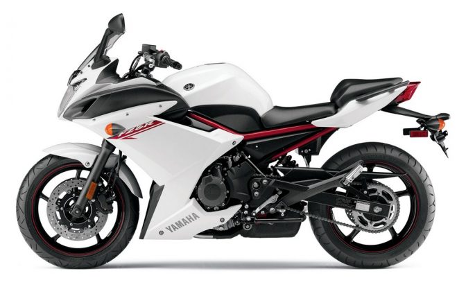 2013 Yamaha FZ6R Side White