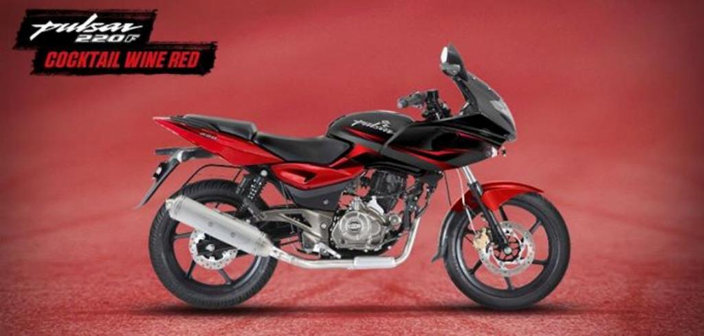 2014 Bajaj Pulsar 220 Cocktail Wine Red