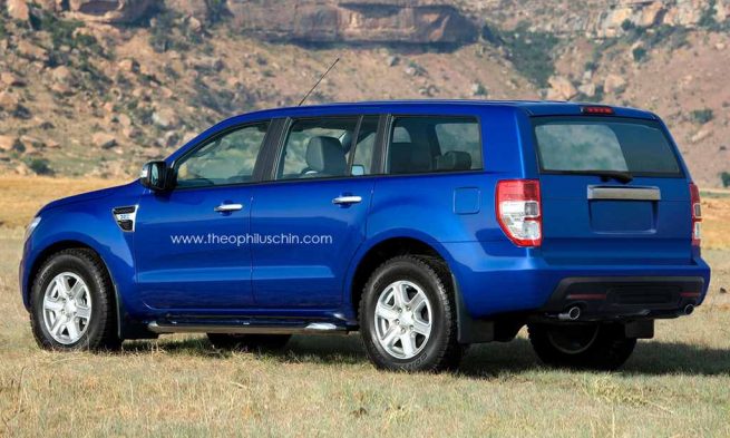 2014 Ford Endeavour rear