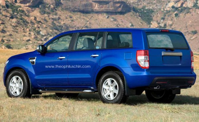 2014 Ford Endeavour rear
