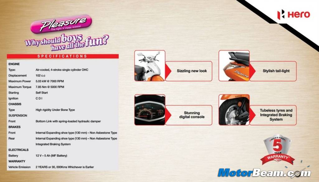 2014 Hero Pleasure Brochure
