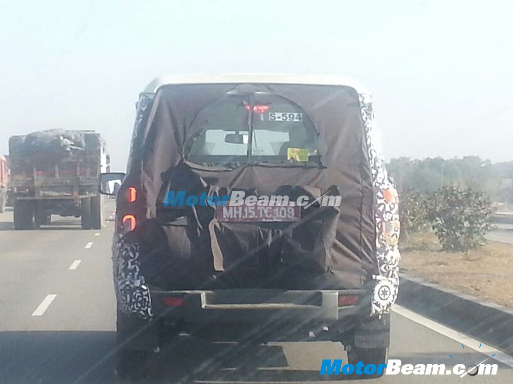 2014 Mahindra Scorpio Facelift Spied LED