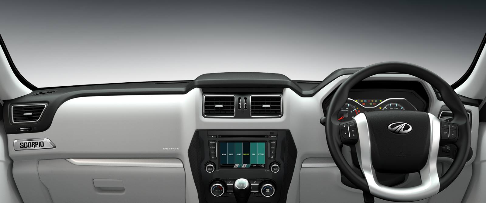 2014 Mahindra Scorpio Studio Shot Dashboard