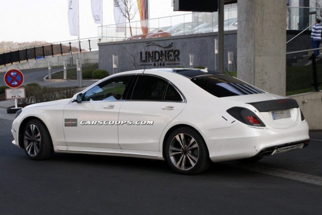 2014 Mercedes Benz S Class Spyshot Side Profile