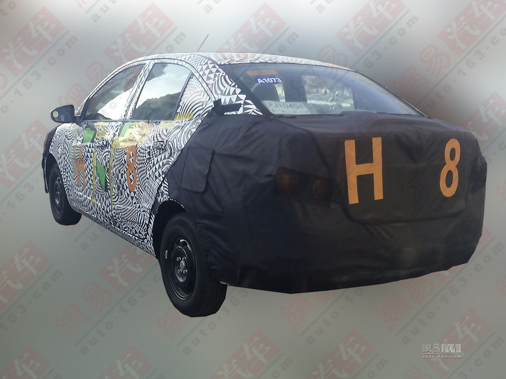 2015 Chevrolet Sail Facelift Spy Shot China Rear