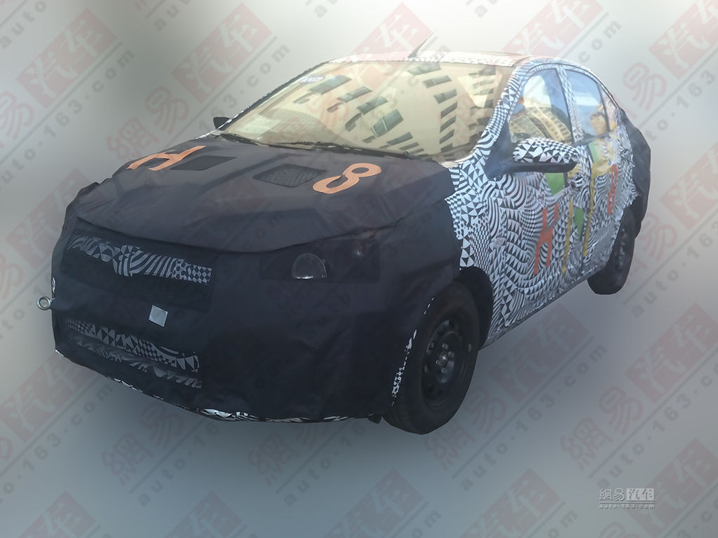 2015 Chevrolet Sail Facelift Spy Shot China