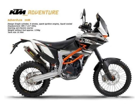 2015 KTM 390 Adventure Rendering