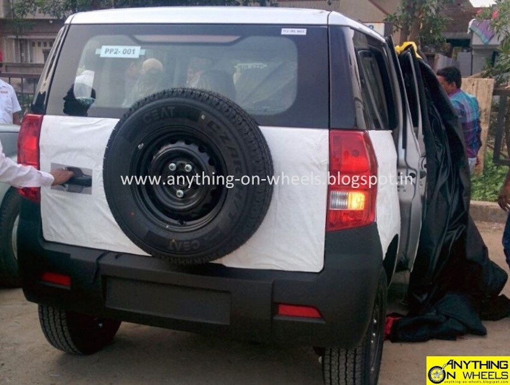 2015 Mahindra TUV300 Rear Revealed