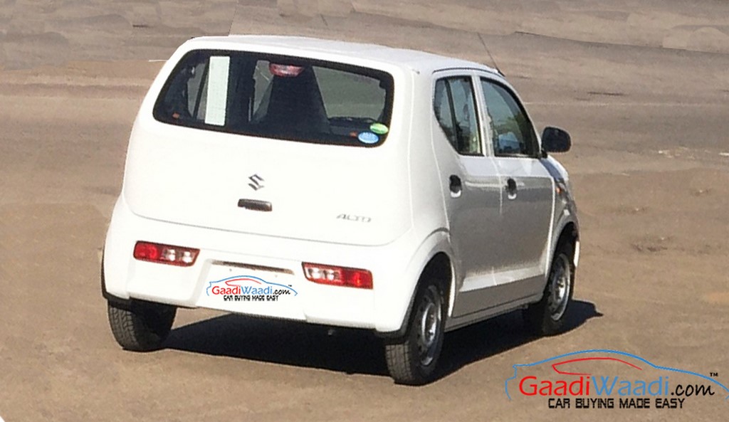 2015 Maruti Alto Spied Rear