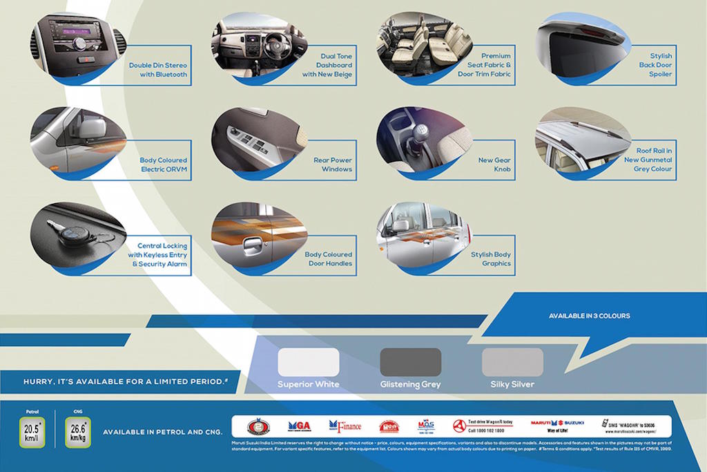 2015 Maruti Wagon R Avance Limited Edition Features