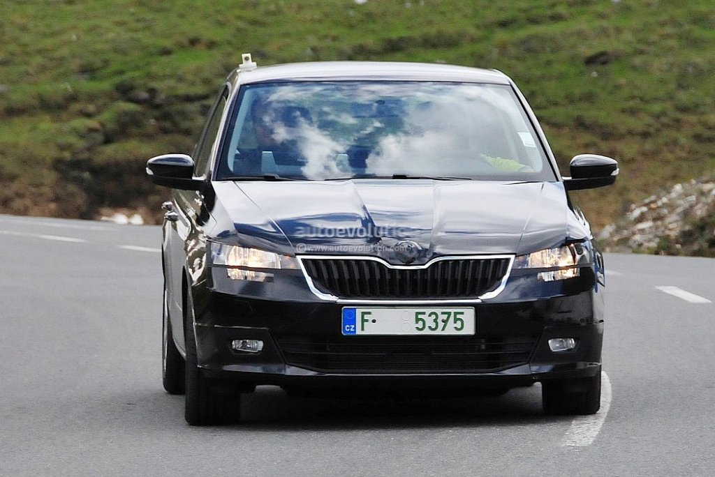 2015 Skoda Fabia Spy Shot Front