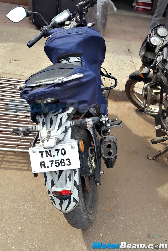 2015 TVS Apache 200 Exhaust Test
