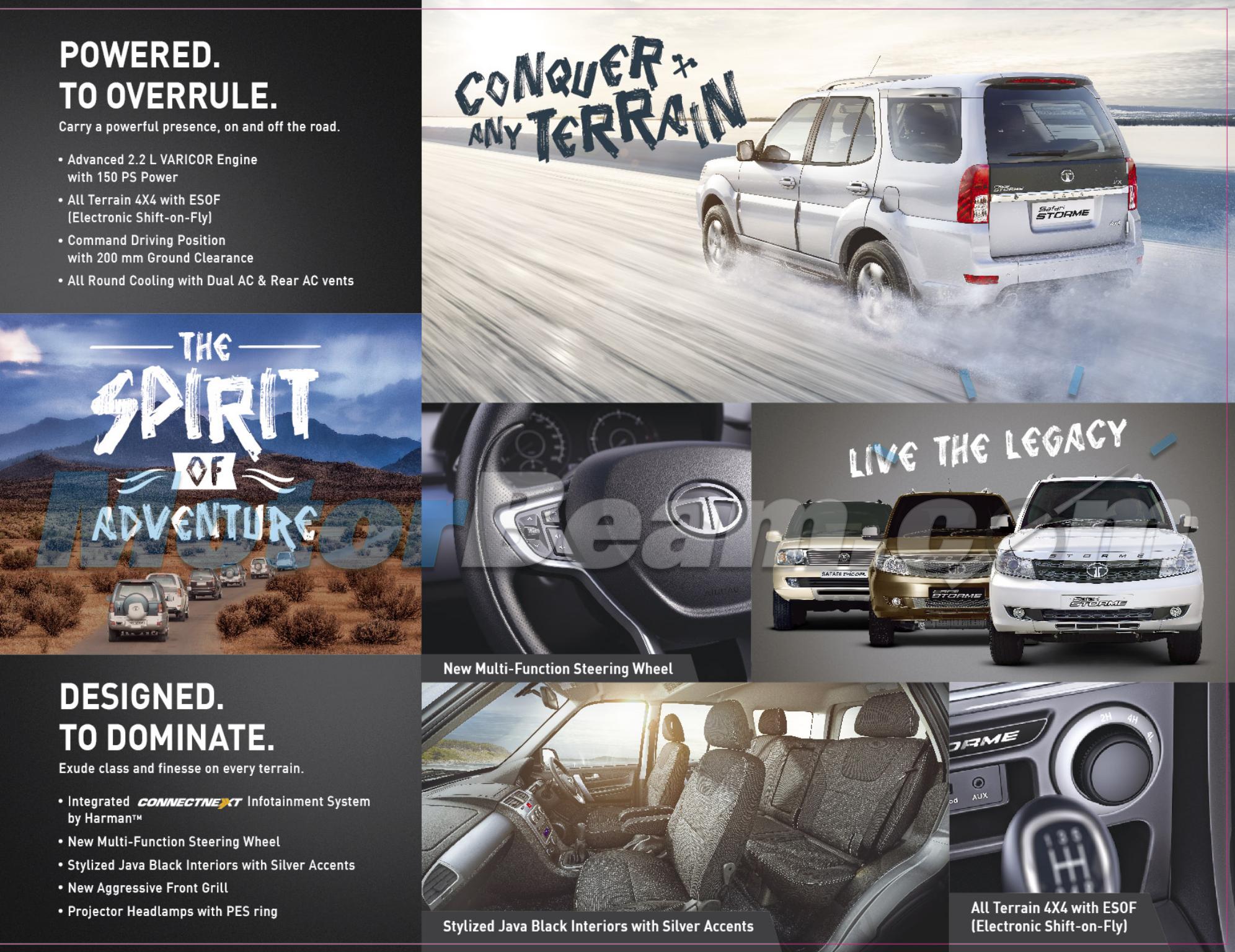 2015 Tata Safari Storme Facelift Price