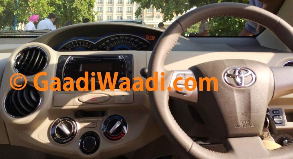 2015 Toyota Etios Facelift Spied Dashboard