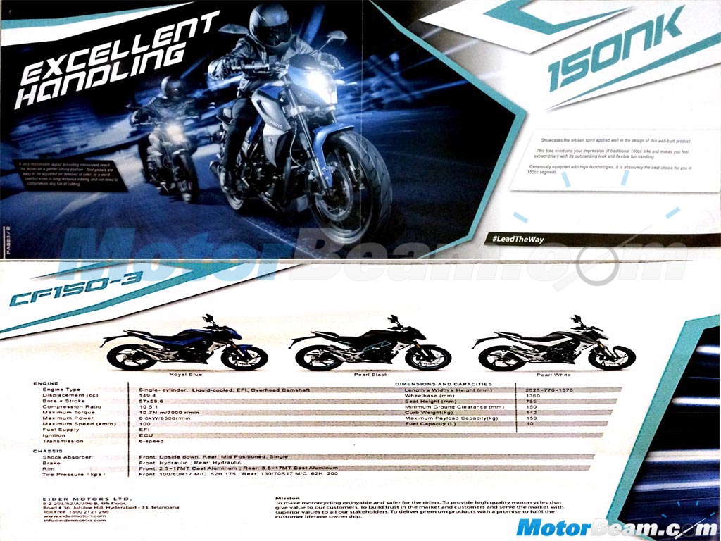 2016 Eider 150NK Brochure
