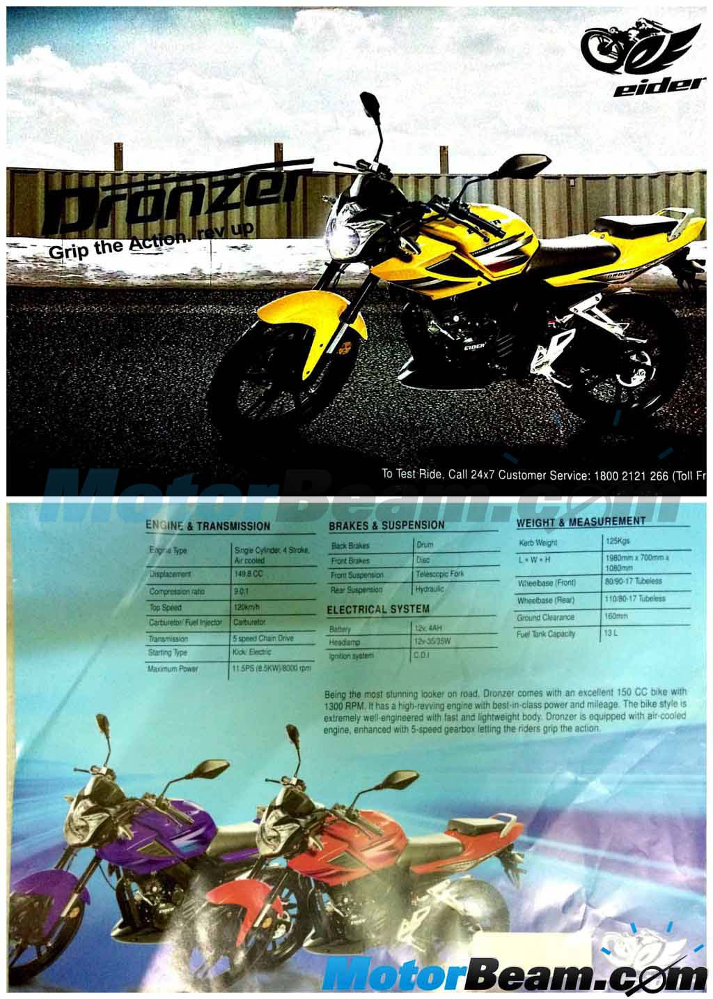2016 Eider Motors Dronzer Brochure
