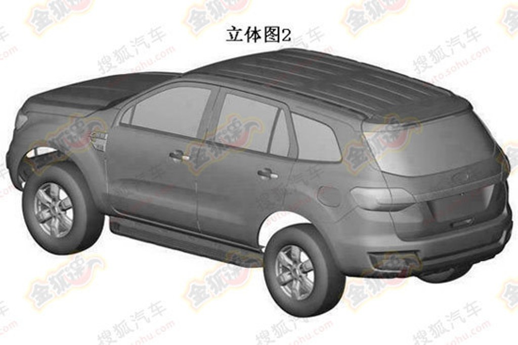 2016 Ford Everest Patent Rear