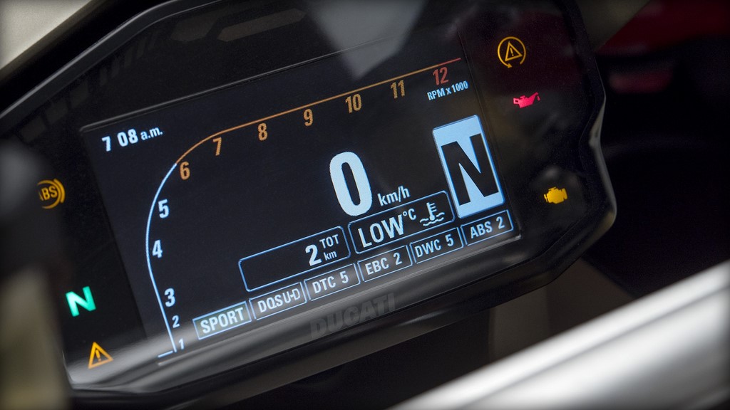2017 Ducati 1299 Panigale R TFT Display