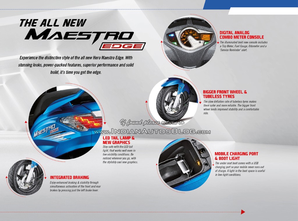 2017 Hero Maestro Edge Features