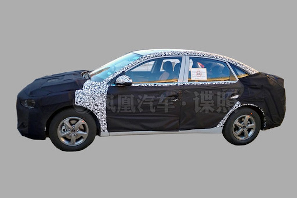 2017 Hyundai Verna Side Profile Spy Shot