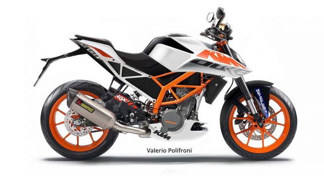 2017 KTM Duke 390 Render Decal