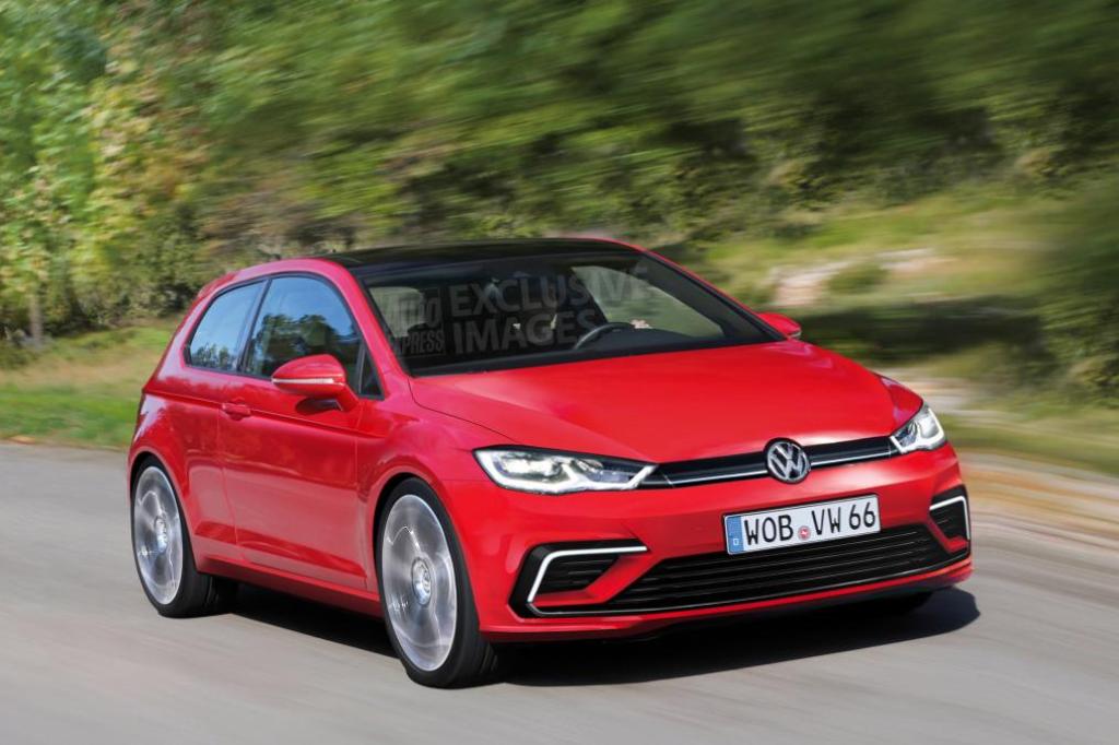 2017 Volkswagen Golf Rendering Front