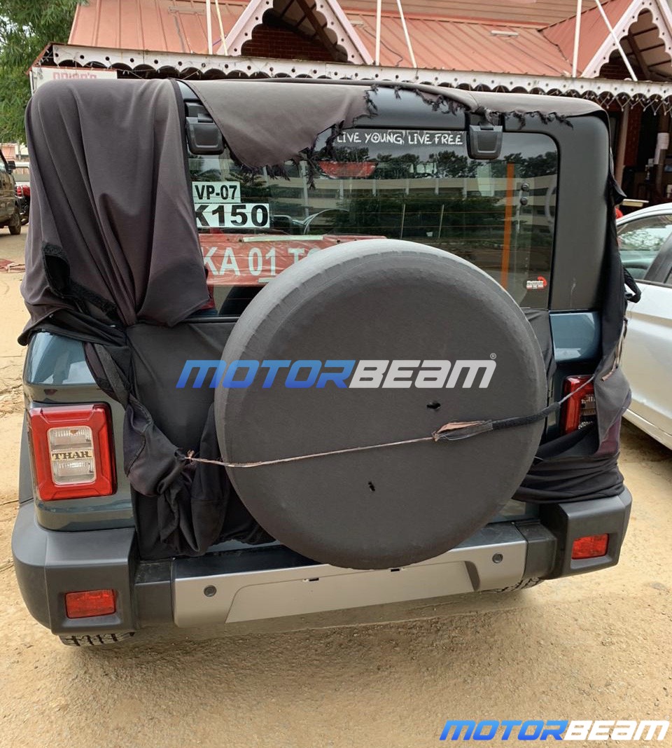 Rear profile of the SUV