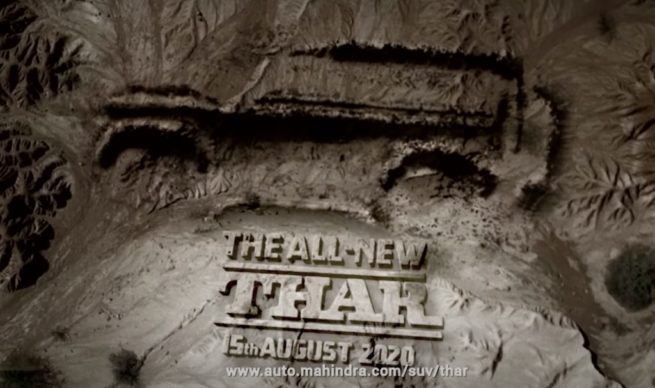 2020 Mahindra Thar Teaser
