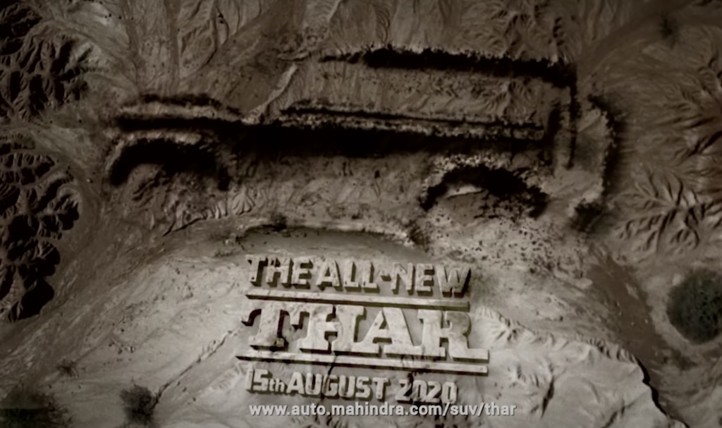 2020 Mahindra Thar Teaser