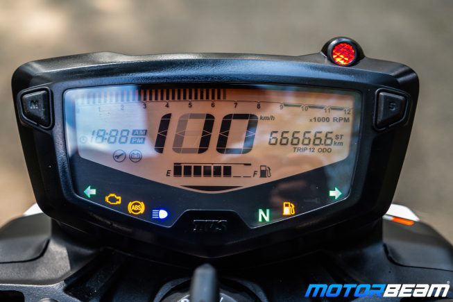 2020 TVS Apache 160 4V Review Console