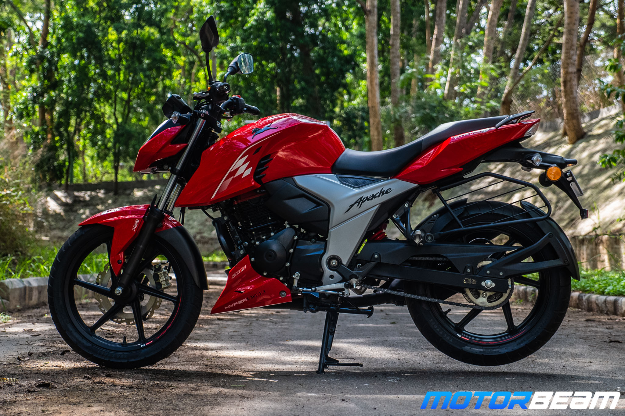 2020 TVS Apache 160 4V Review Left