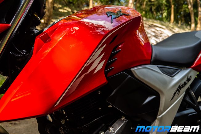 2020 TVS Apache 160 4V Review Tank