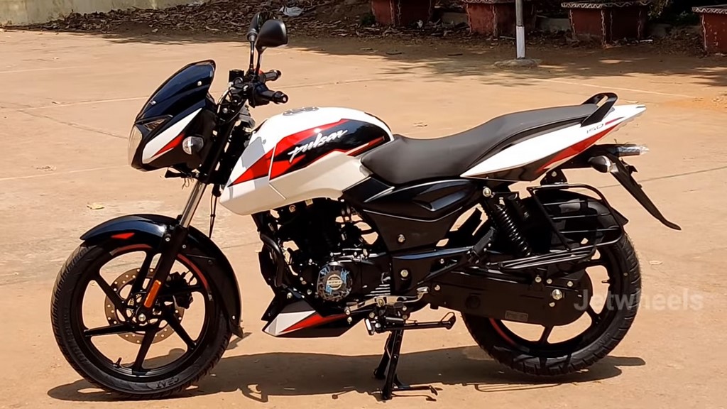 2021 Bajaj Pulsar 150 Moon White Edition Side