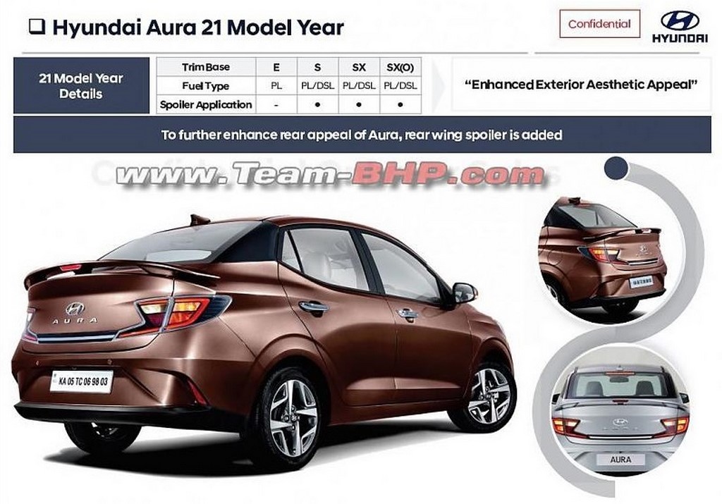 2021 Hyundai Aura Rear Spoiler