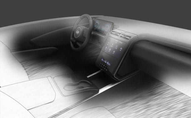 2021 Hyundai Tucson Interior Sketch