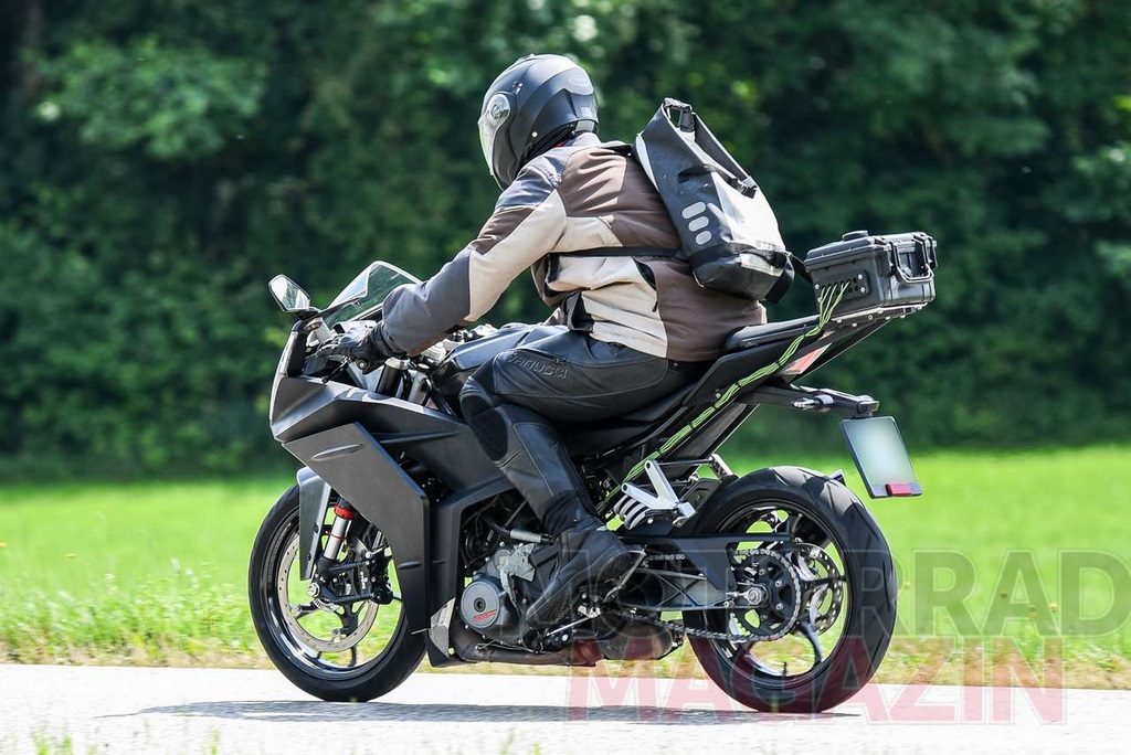 Rear profile of the bike
