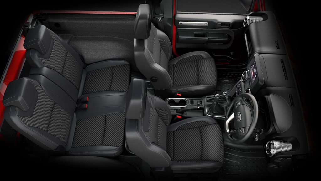 2021 Mahindra Thar Seats