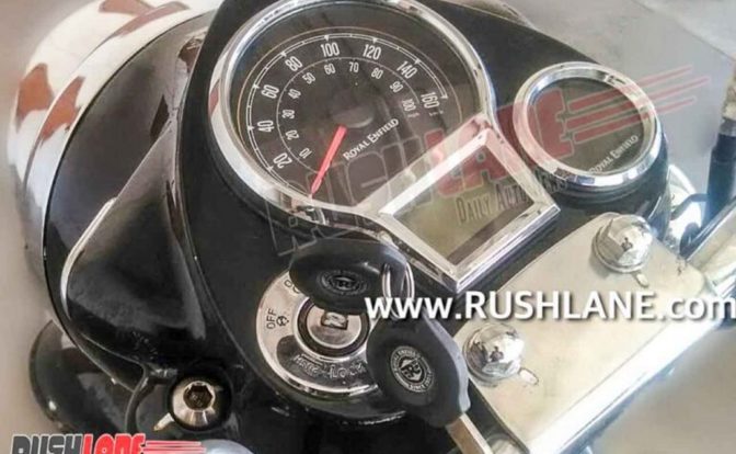 2021 Royal Enfield Classic 350 Instrument Cluster Spied