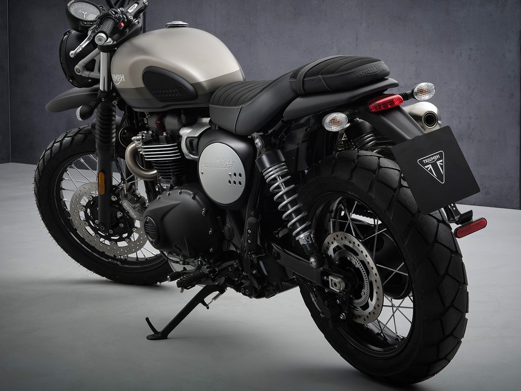 2021 Triumph Street Scrambler Sandstorm Edition Rear