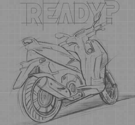 2022 Aprilia SR 160 Design Sketch